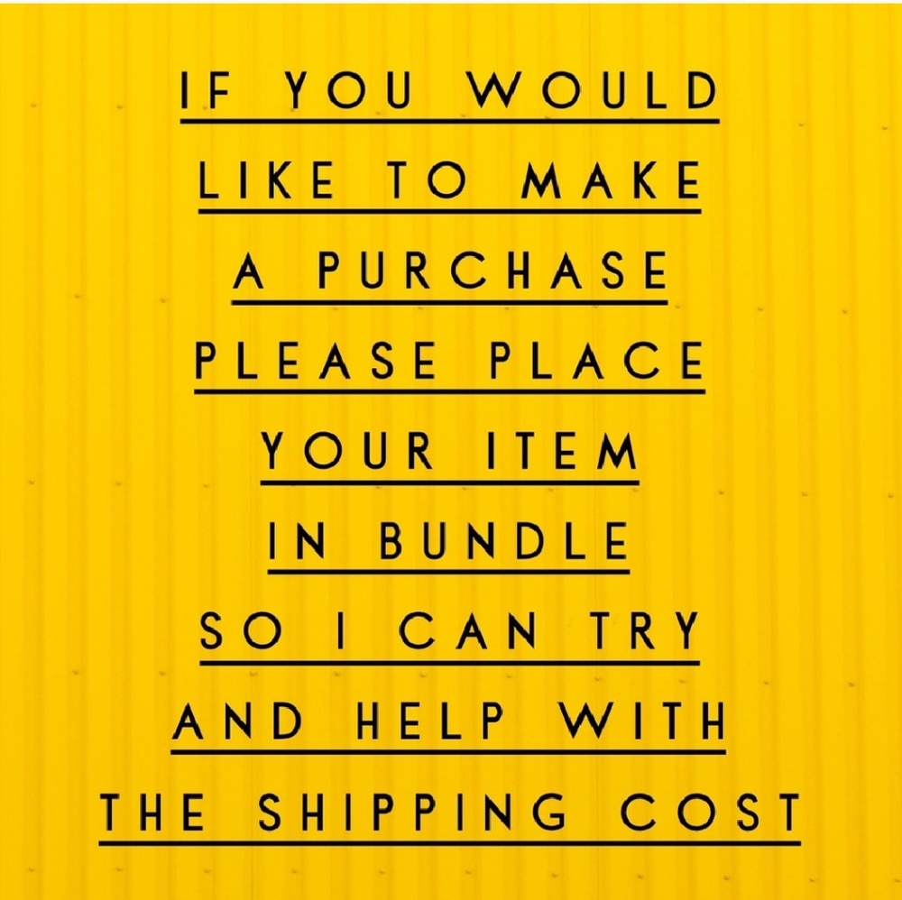 Bundle and Make offer for shipping discount